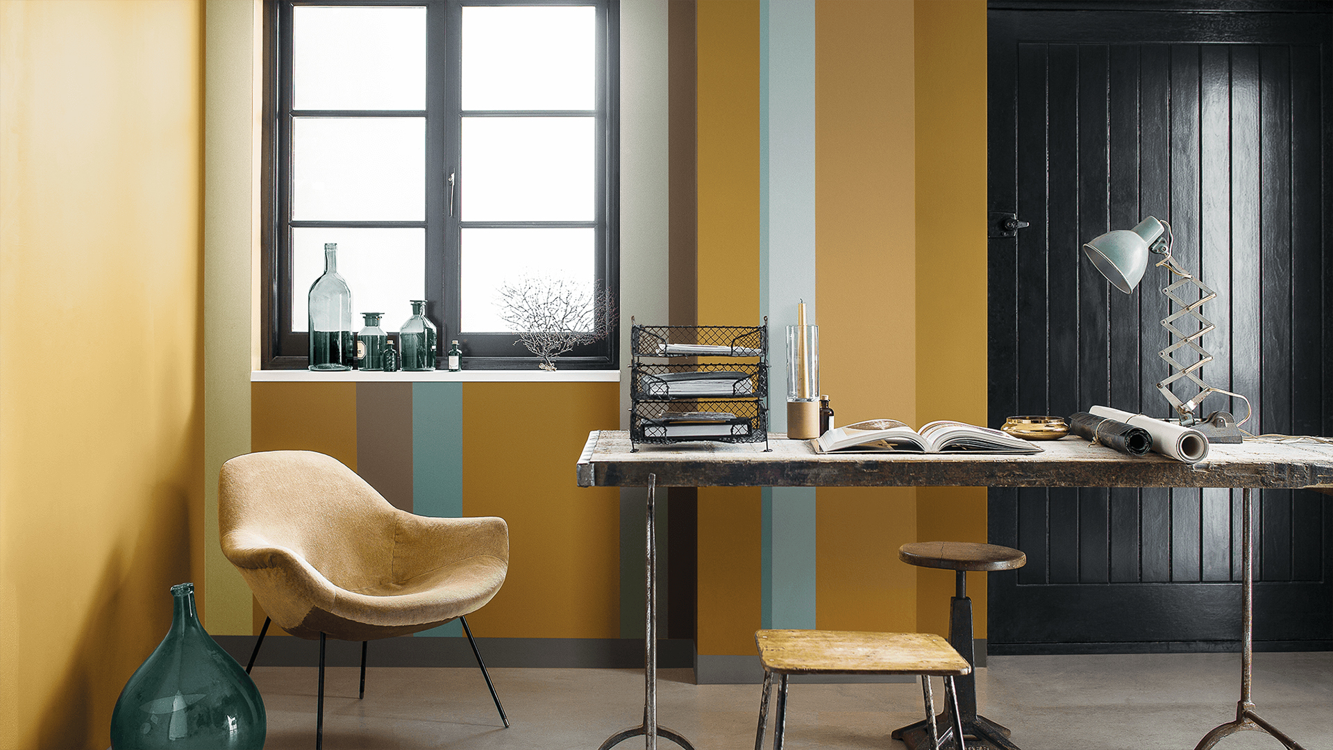 Cores e Ambientes: Estúdio, Escritório e Exteriores